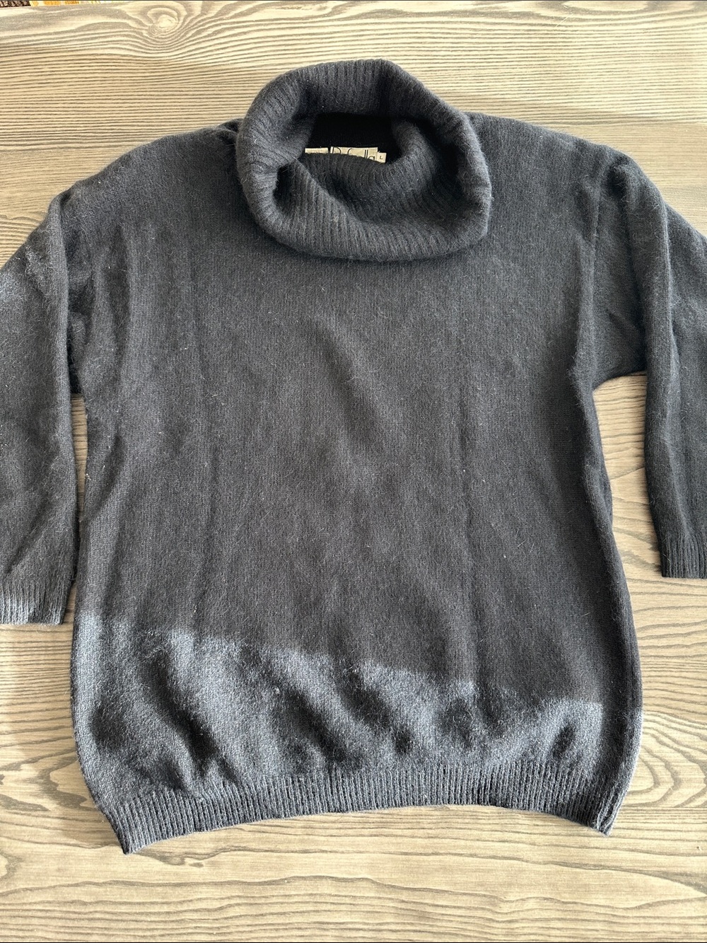 Rafaella Black Cowl Neck Lightweight Sweater